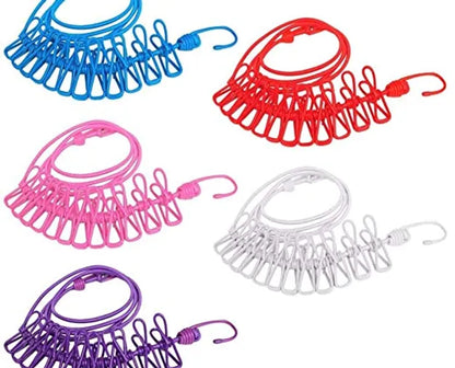 Clothes Rope With Clips -5Meter