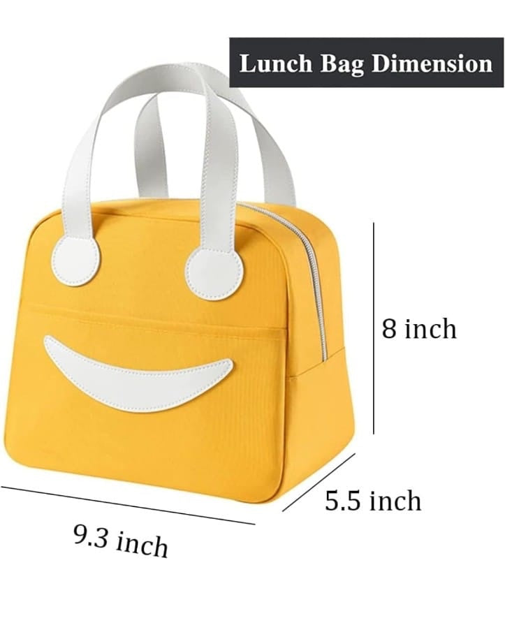 Insulated Smily Lunch Bag (Medium Size)