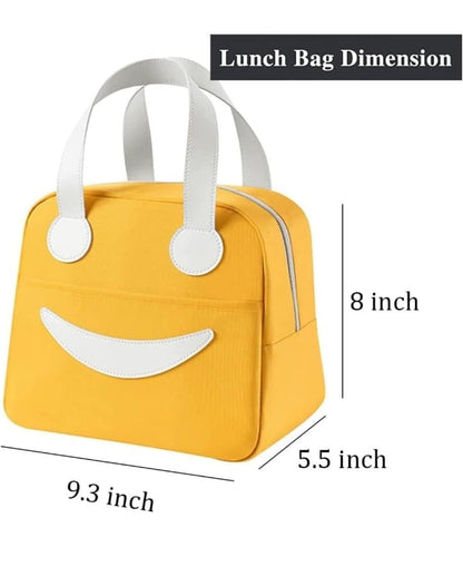 Insulated Smily Lunch Bag (Medium Size)