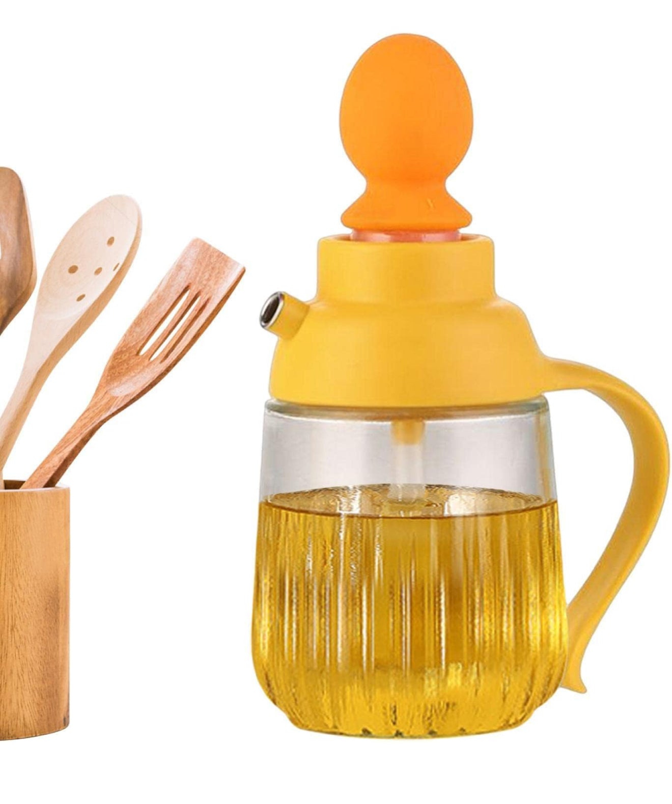 Oil Bottle Dispenser With Silicone Brush