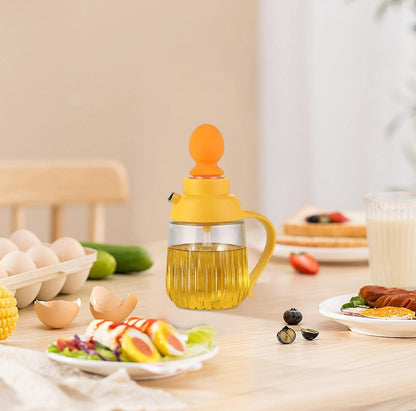 Oil Bottle Dispenser With Silicone Brush