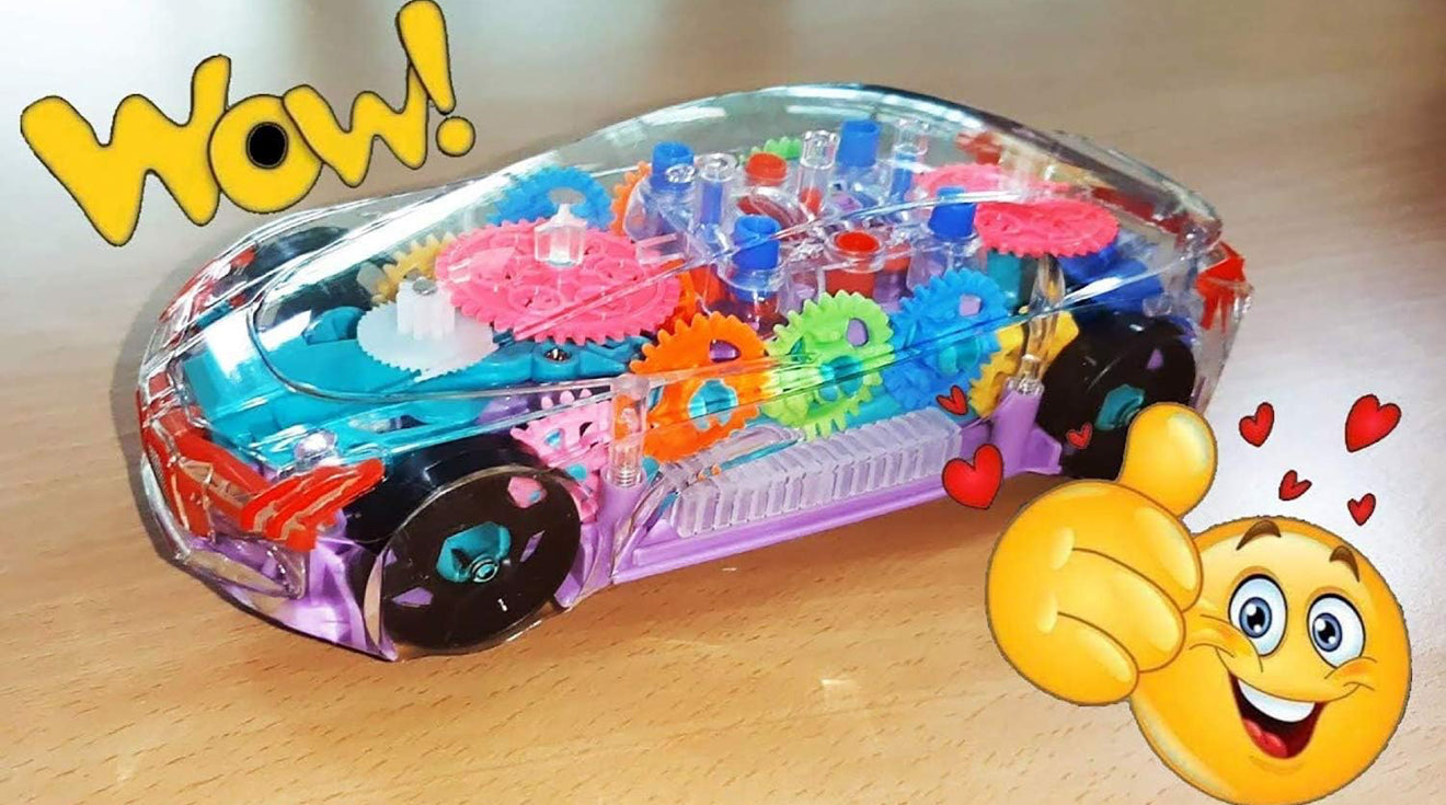 Transparent Concept car 3D Super Car Toy