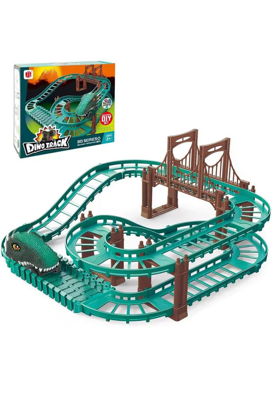 Electric Dinosaur Rail Car Train Set