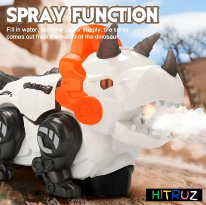 Dinosaur Spray Toy for Kids | Moving Triceratops Car