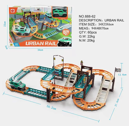 Electric Dinosaur Rail Car Train Set