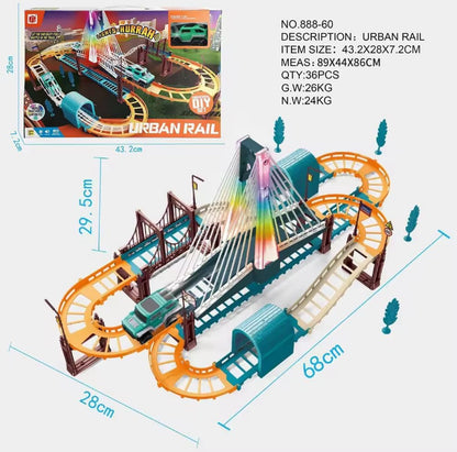 Electric Dinosaur Rail Car Train Set