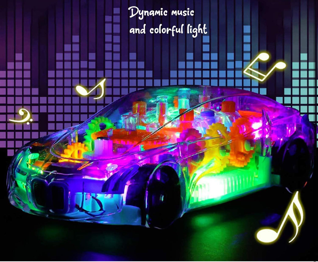 Transparent Concept car 3D Super Car Toy