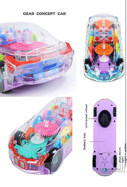 Transparent Concept car 3D Super Car Toy
