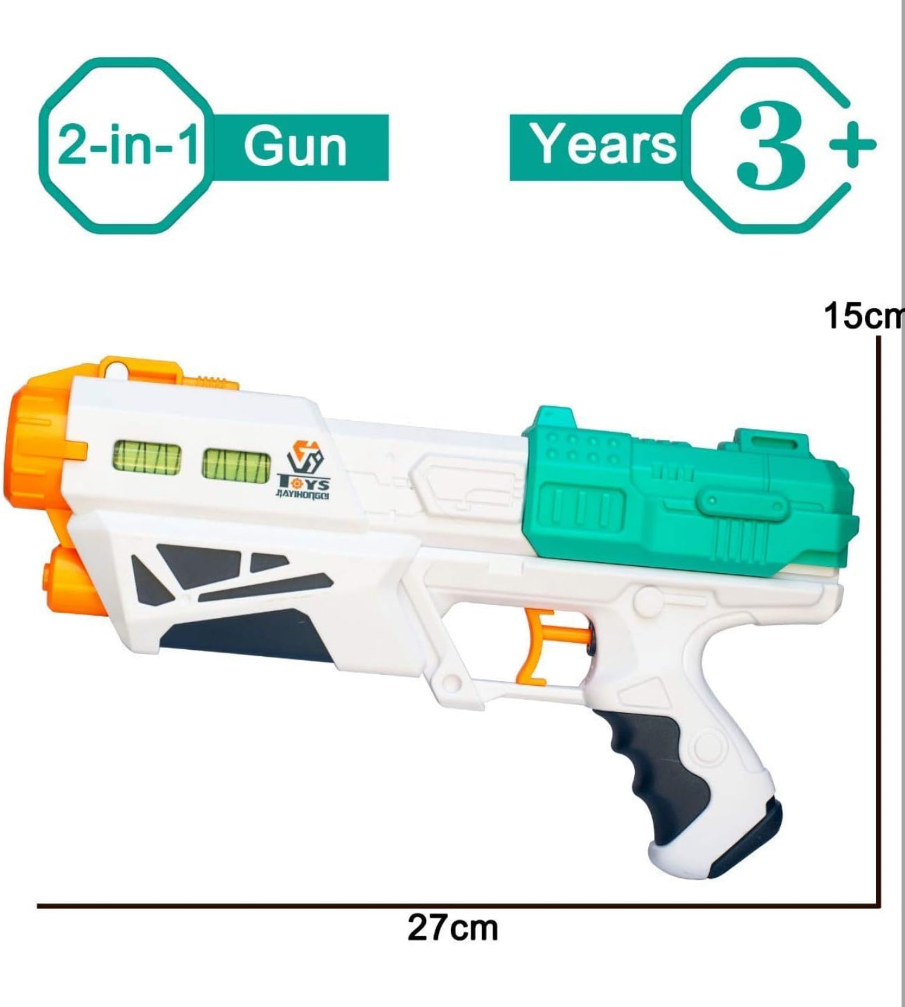 3 in 1 Bowling & Water Shooting Gun with Soft Foam Balls Bullets