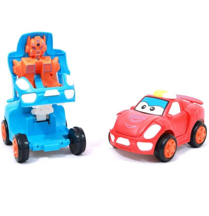 Mini Robot Pull Back Car Toy