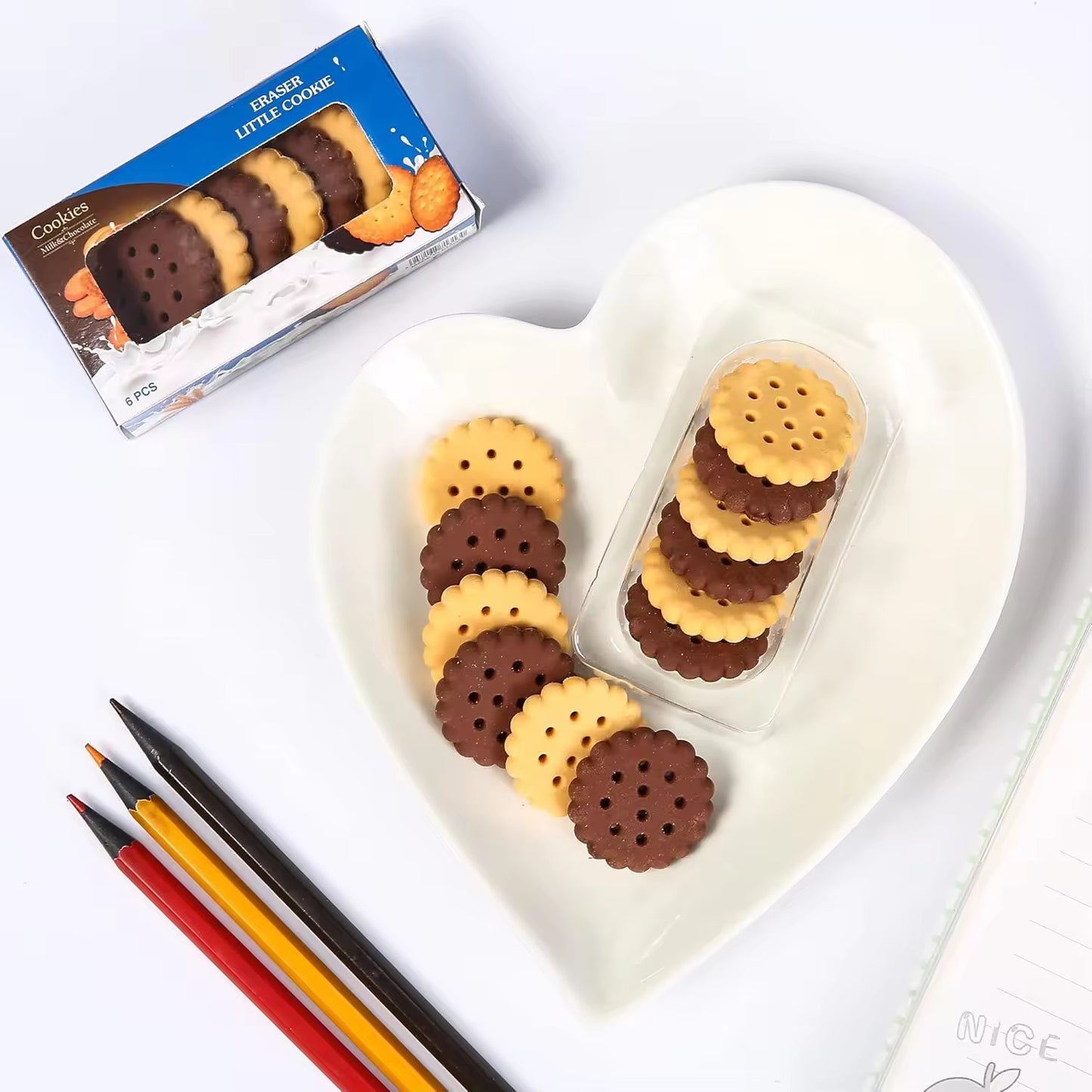 Oreo Eraser Pack Of 6 Piece