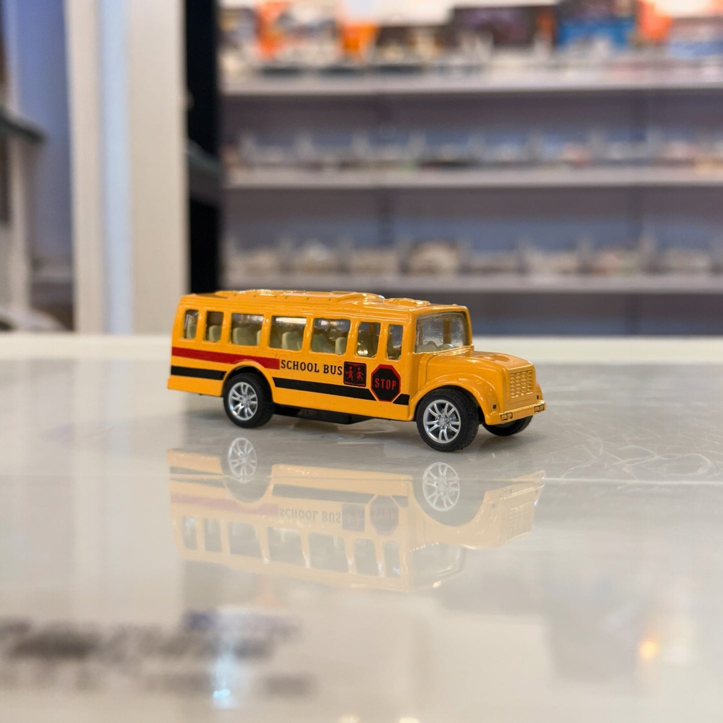 Die Cast Bus Pull Back Toy