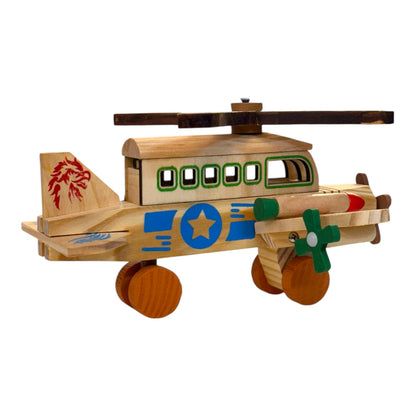 Wooden Helicopter Toy