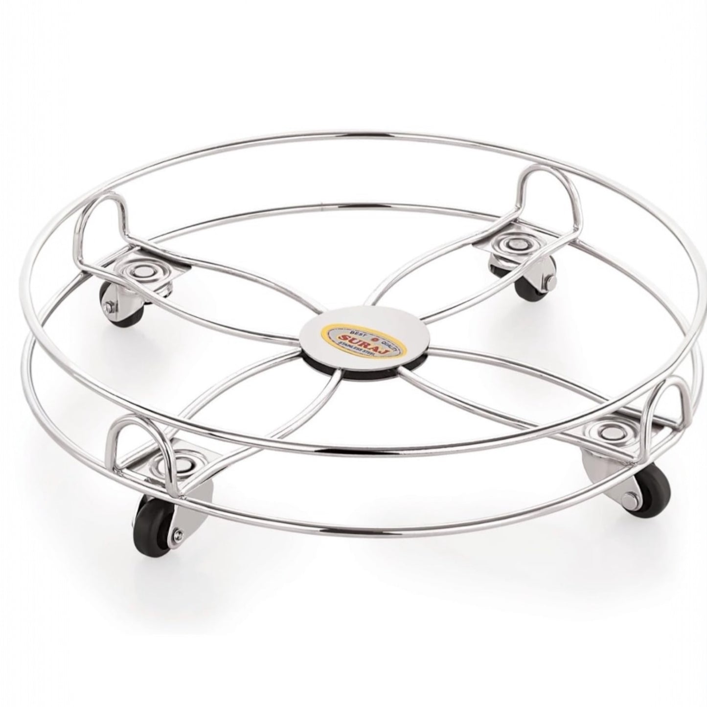 Heavy Stainless Steel Gas Cylinder Trolley with Wheel