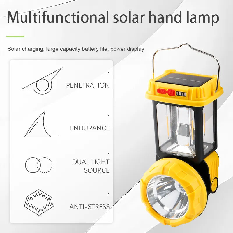 Multifunctional Solar Portable Rechargeable Led Light