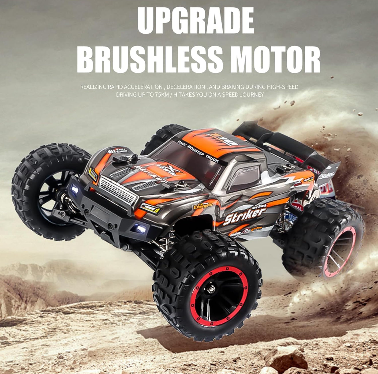 Remote Control Car, 4WD 75KM/H High Speed RC Truck