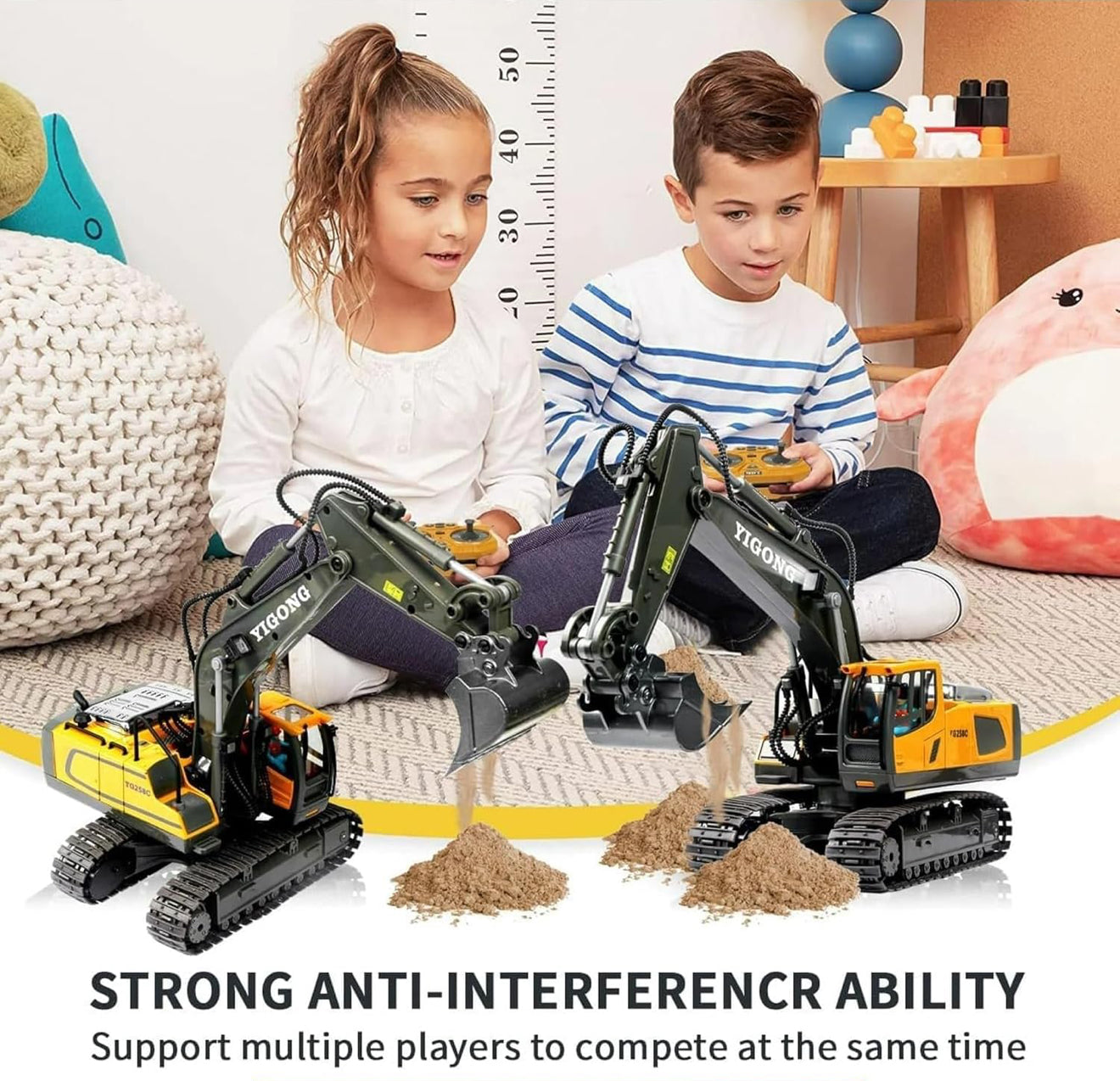 Radio Control J-C-B Excavator Toy