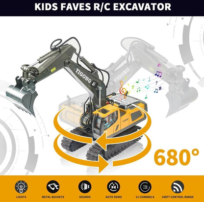 Radio Control J-C-B Excavator Toy