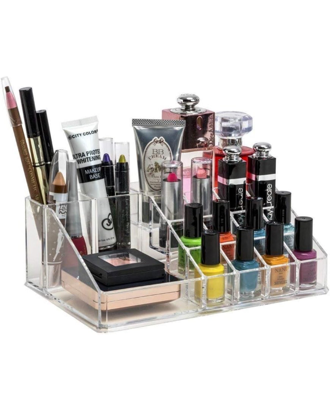 16 Compartment Cosmetic ,Makeup ,Jewellery ,Acrylic Lipstick Storage Organizer