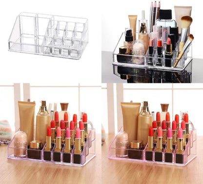 16 Compartment Cosmetic ,Makeup ,Jewellery ,Acrylic Lipstick Storage Organizer