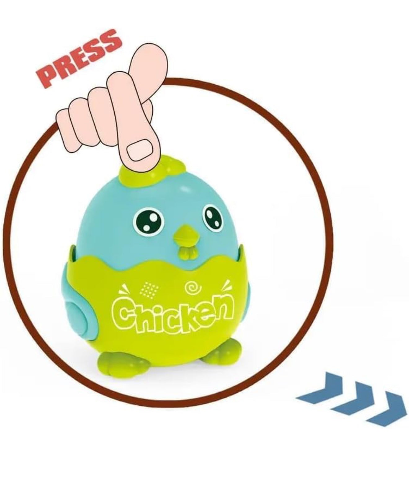 Press and Go Chicken Vehicle for Boys and Girls