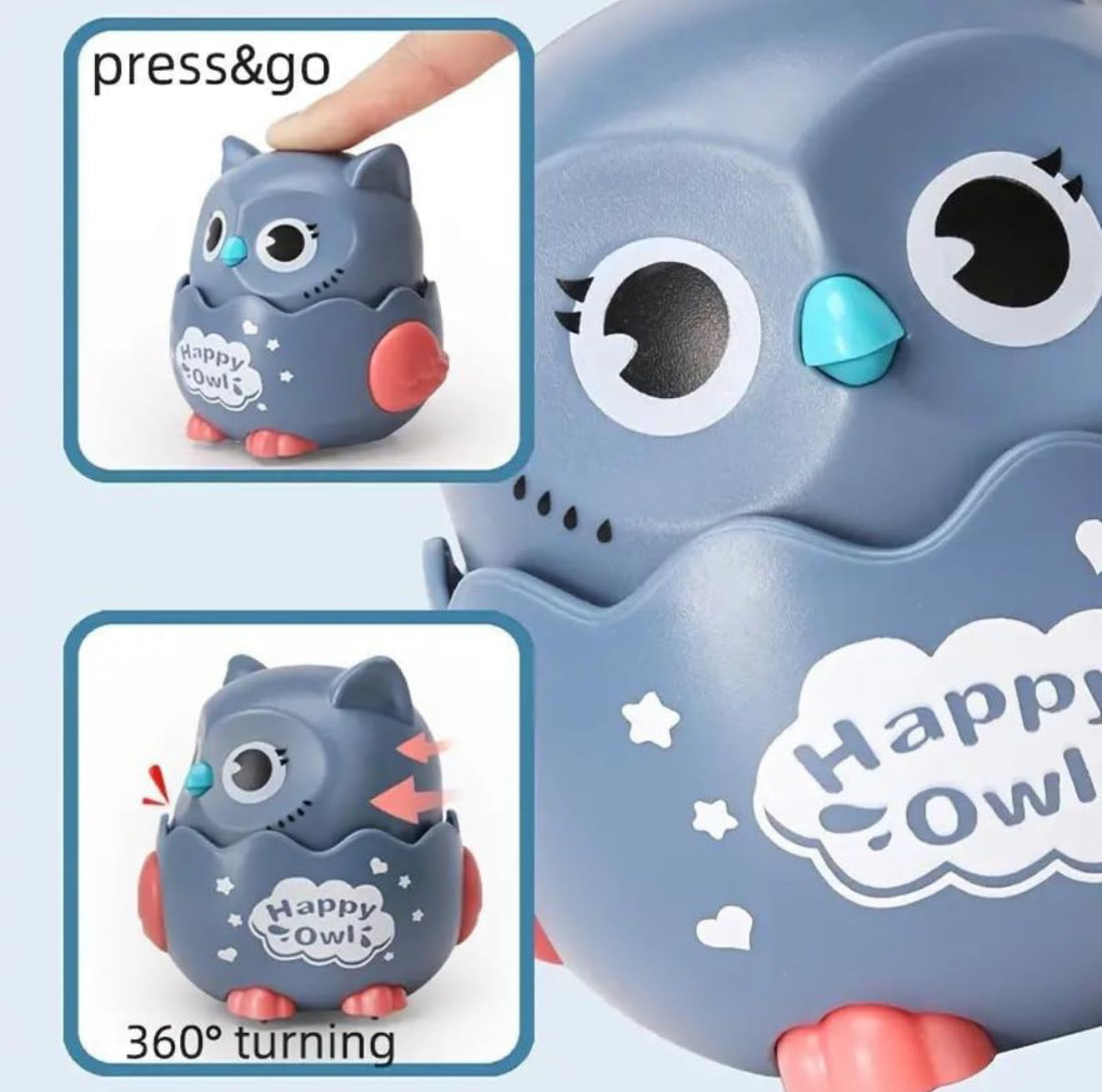 Press & Go Owl Toy