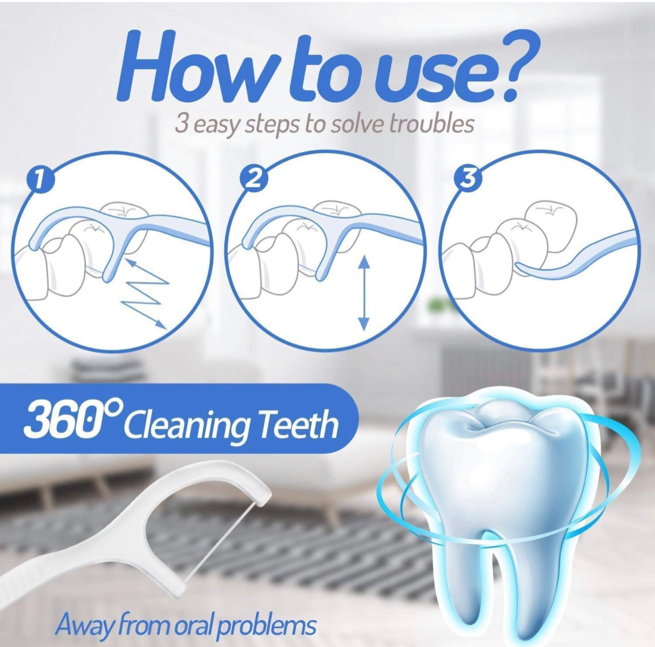 Dental Floss Teeth Cleaner
