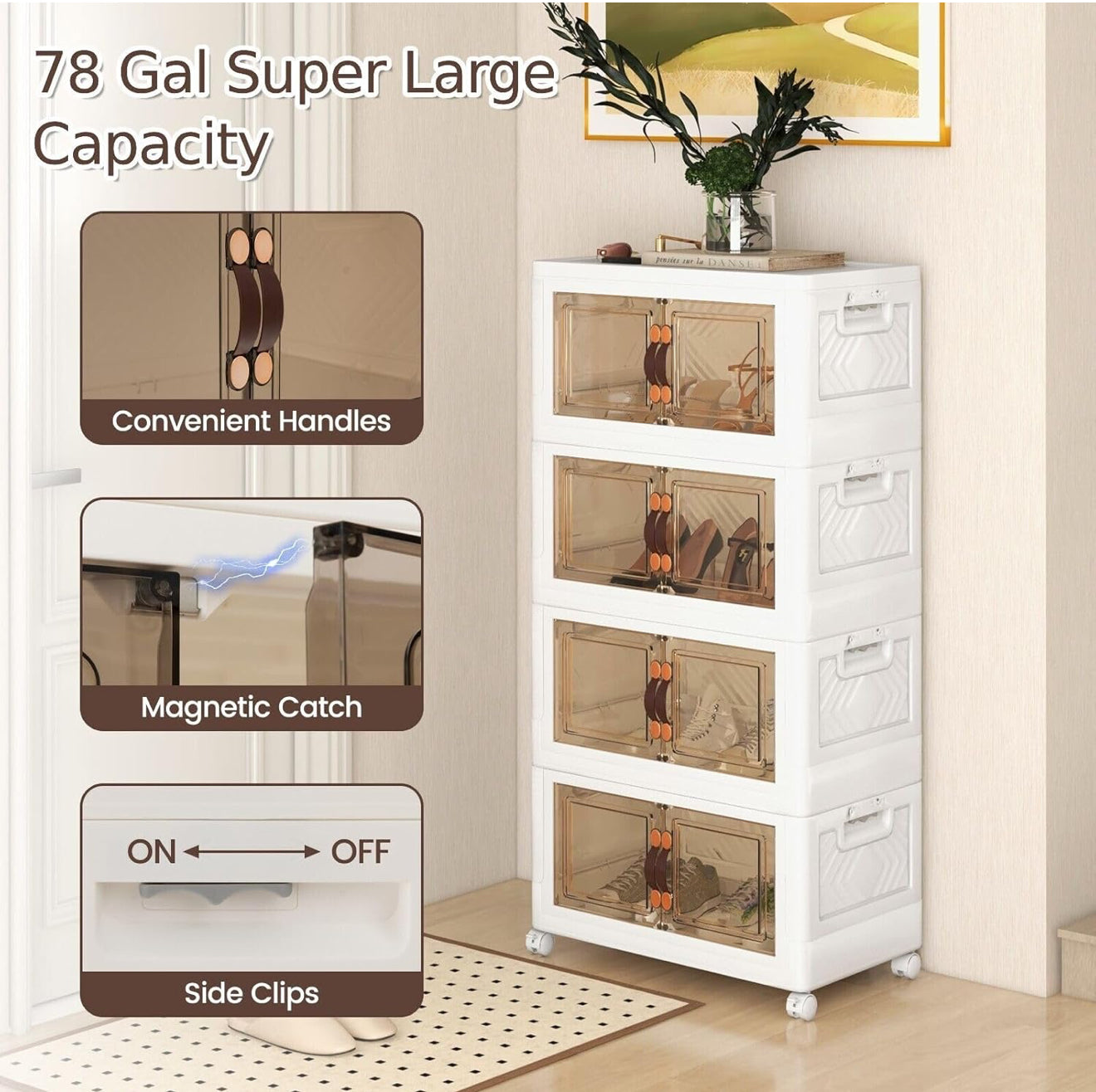 Plastic Storage Organizer 4 Layer