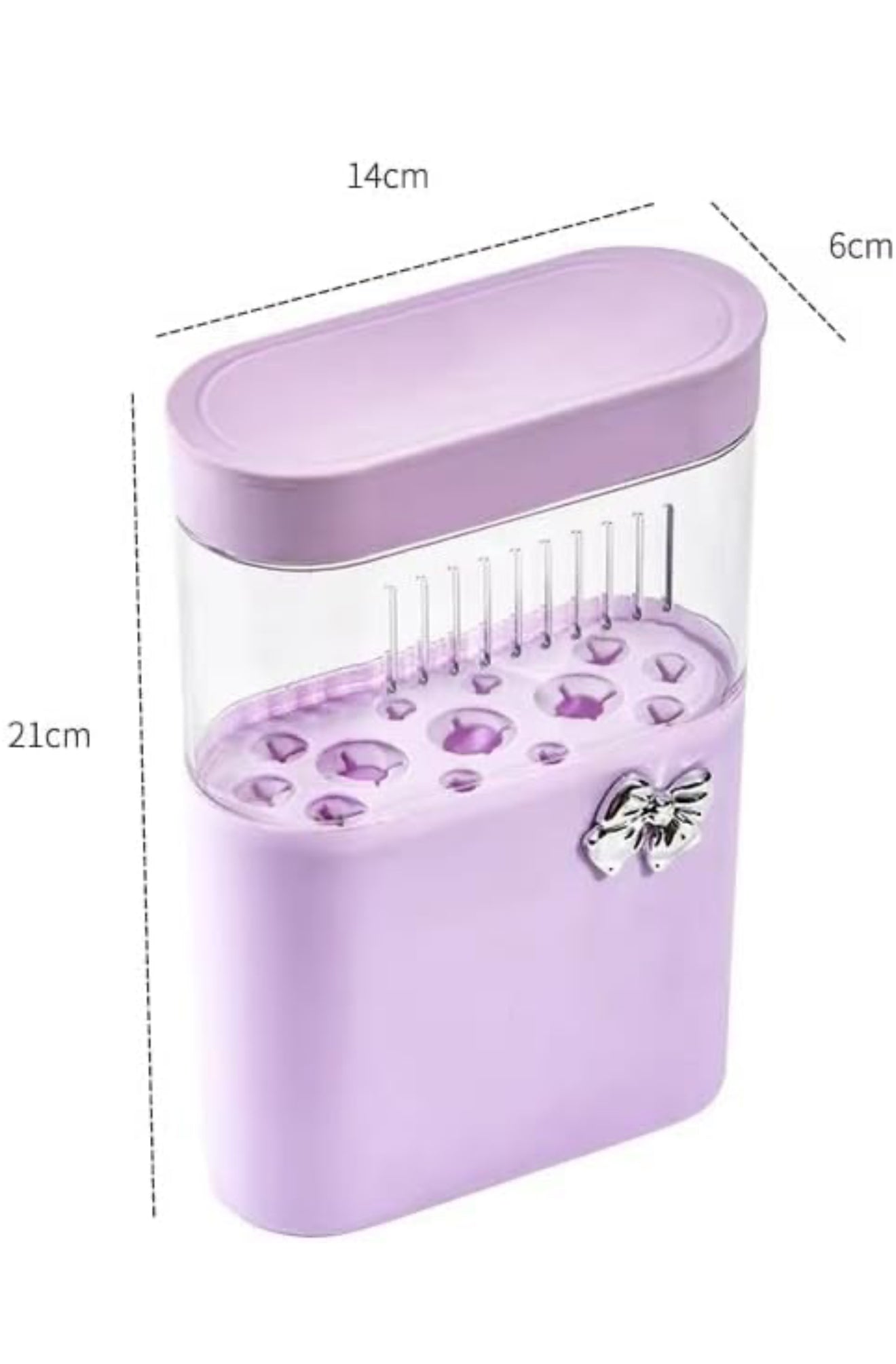 Make-Up Brush Drying and Storage Box with Lid