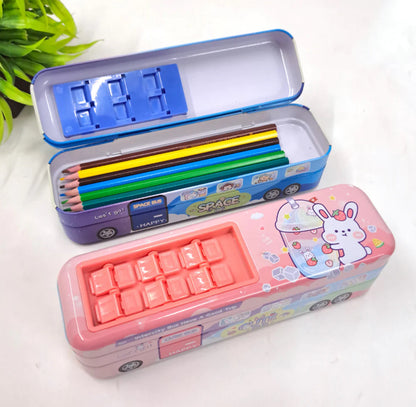 Double Tucker Bus Pencil Box