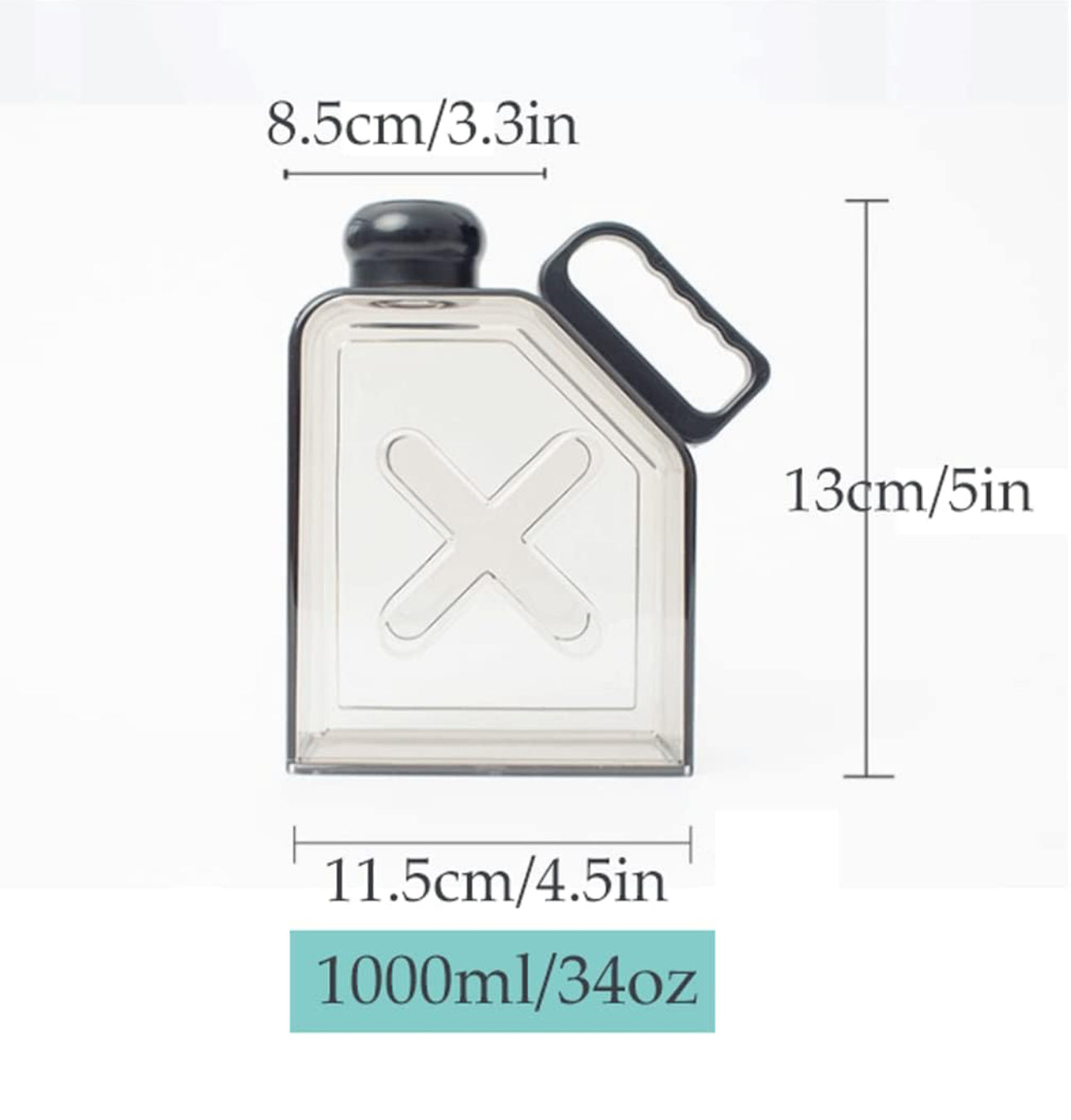Square Water Bottle (1000ML)
