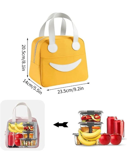 Insulated Smily Lunch Bag (Medium Size)