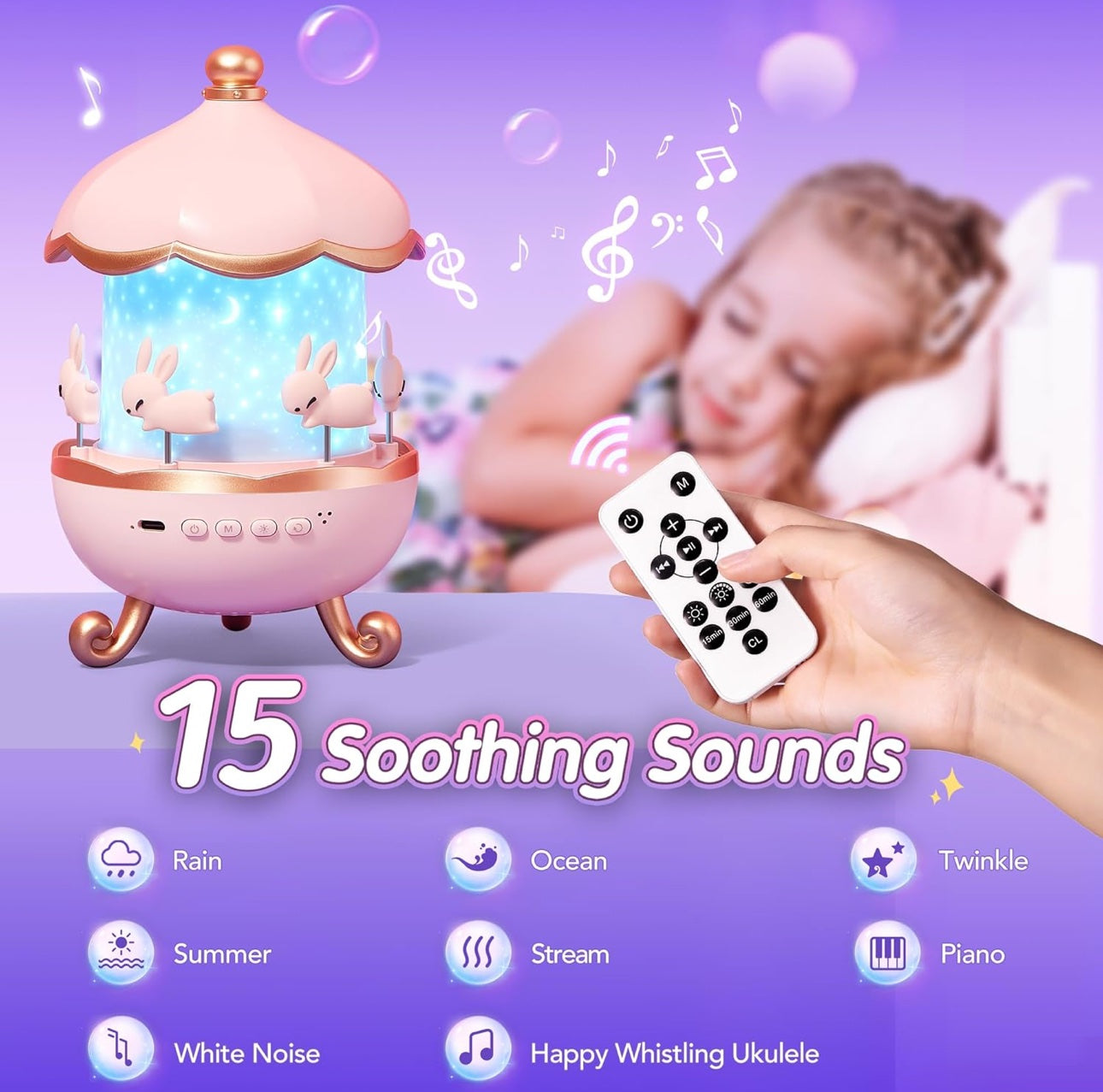 Night Light Projector With Sounds