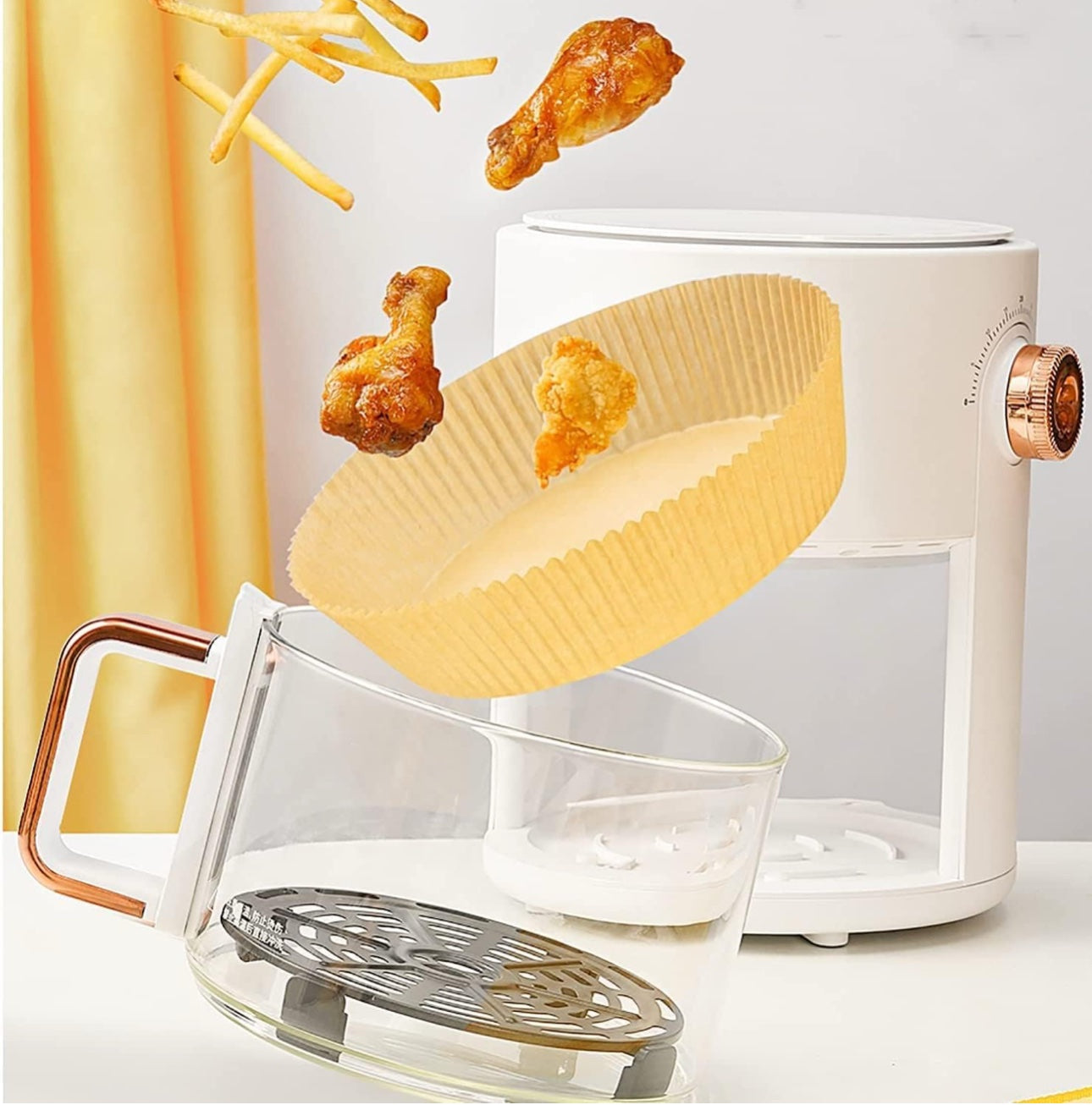 Air Fryer Disposable Paper Liners 50Pcs