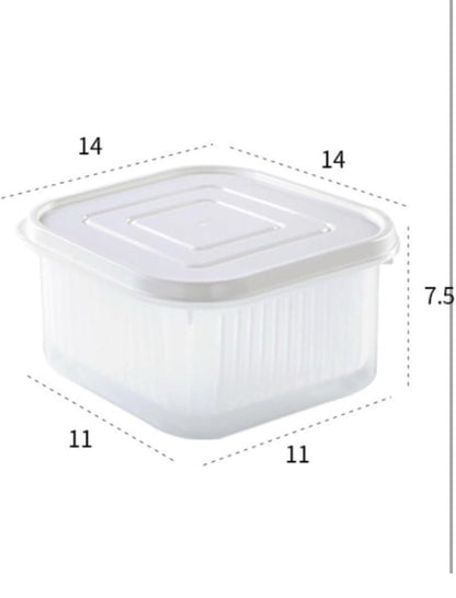Fridge Box With Drainer