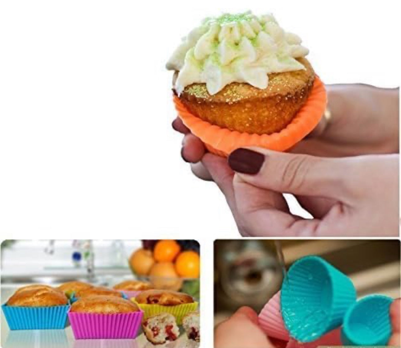 Silicone  Baking Cups(Pack Of 12)