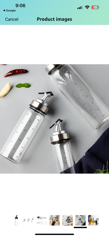 Glass Oil Bottle (500ML)