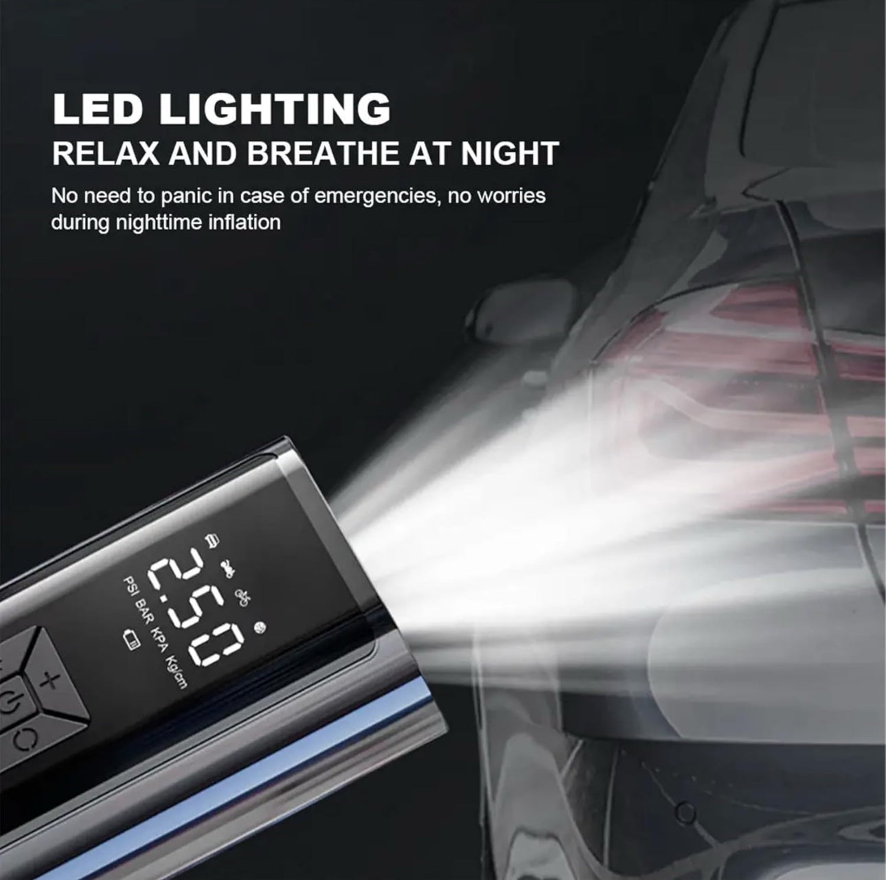 Portable Tyre Inflator for Cars & Bikes