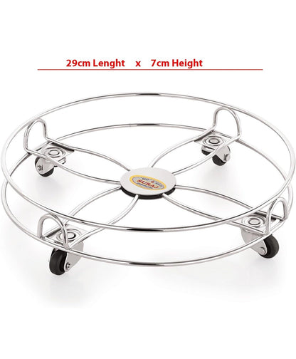 Heavy Stainless Steel Gas Cylinder Trolley with Wheel