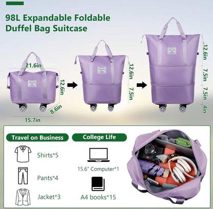 Folding Travel Bag With Wheel