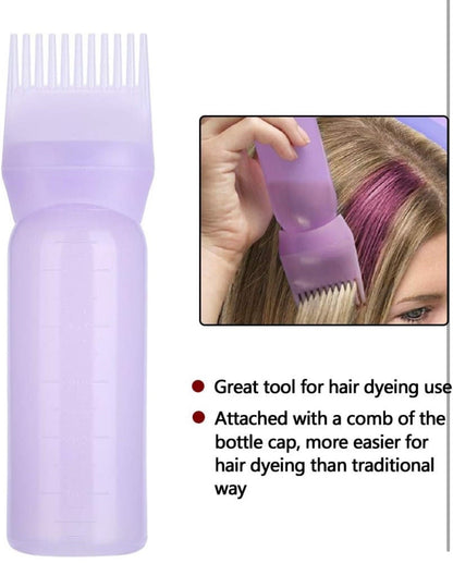 Hair Dye Bottle With Comb