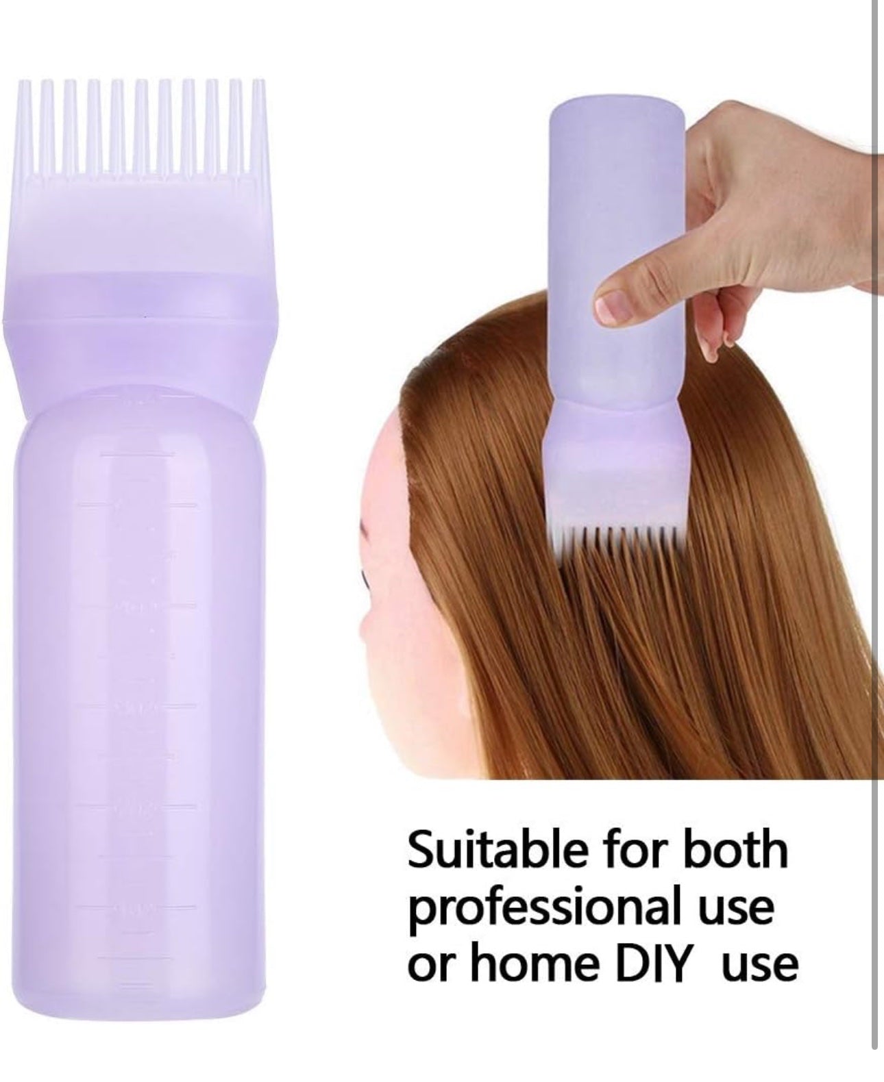 Hair Dye Bottle With Comb
