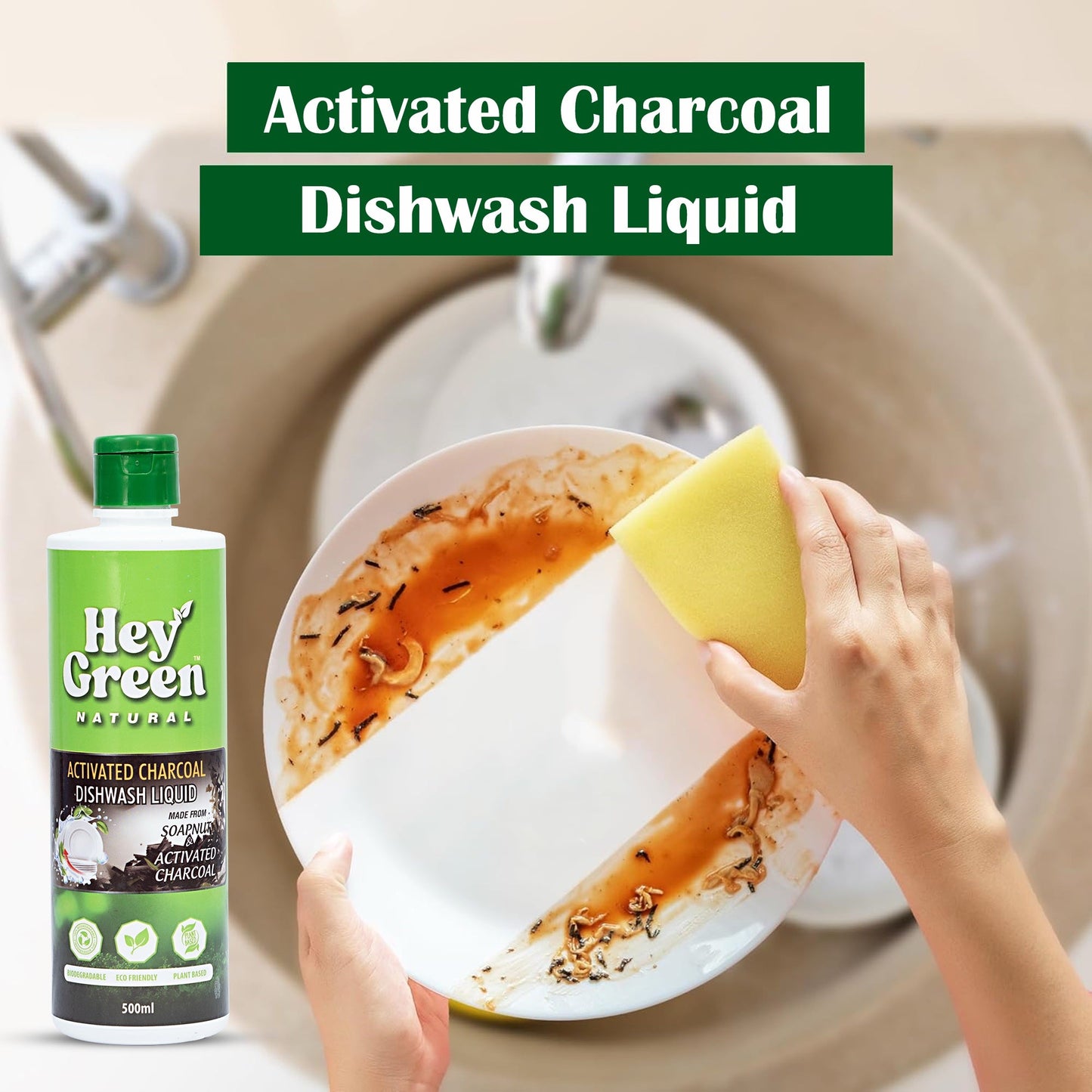 Hey Green Activated Dishwasher Liquid