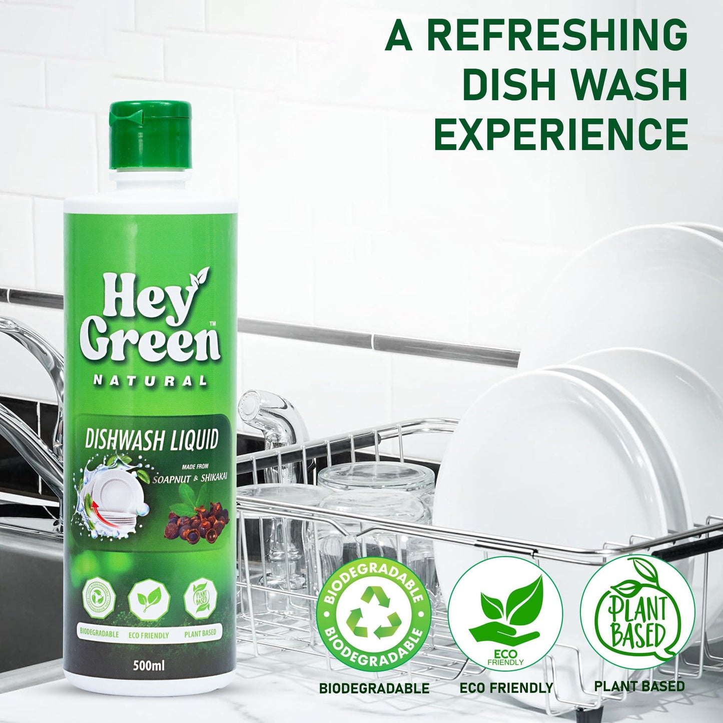 Hey Green Natural Dish Wash Liquid