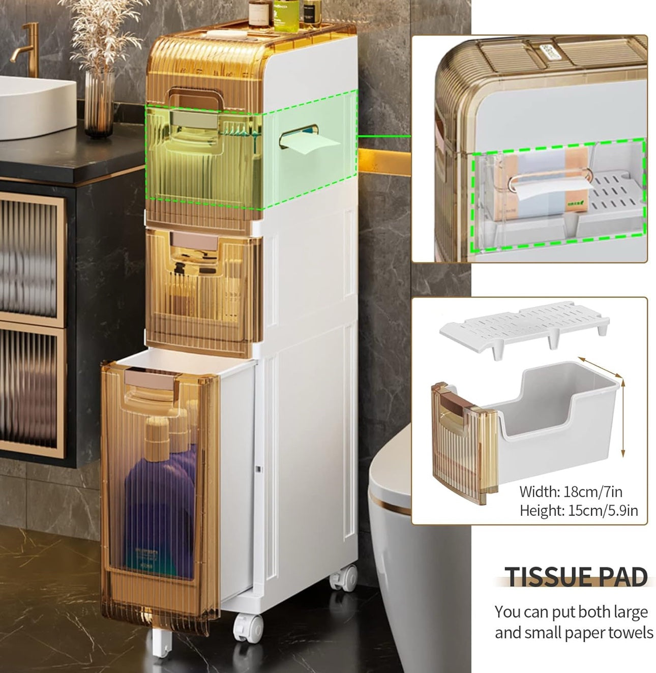 Storage Cabinet - 4 Layer