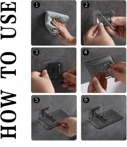 Soap Stand Wall Mounted (Pack Of 2 )
