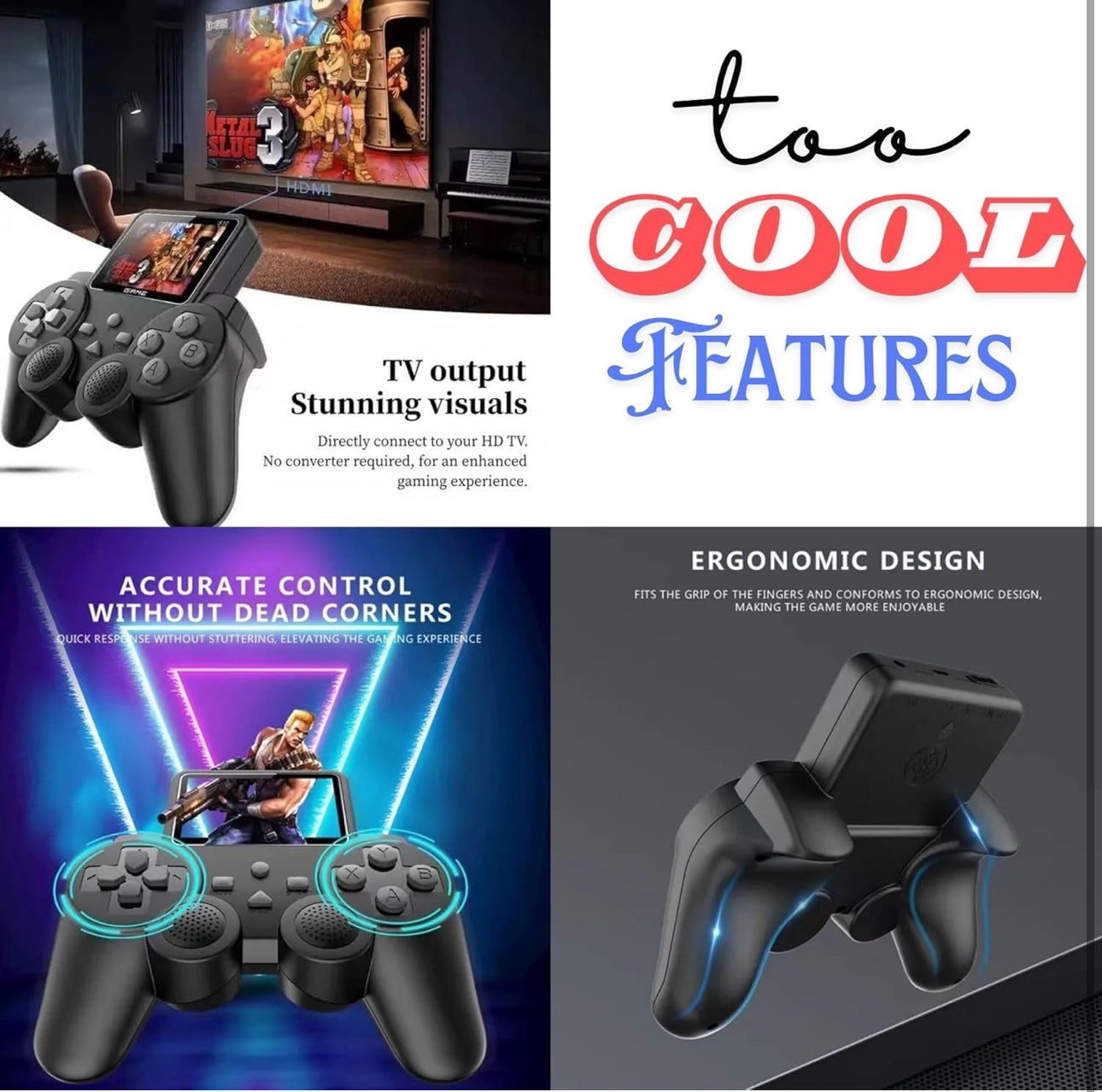 Video Game Rechargeable With Joystick