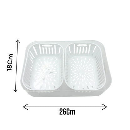 Fridge Box With Drainer (2 Partiton)