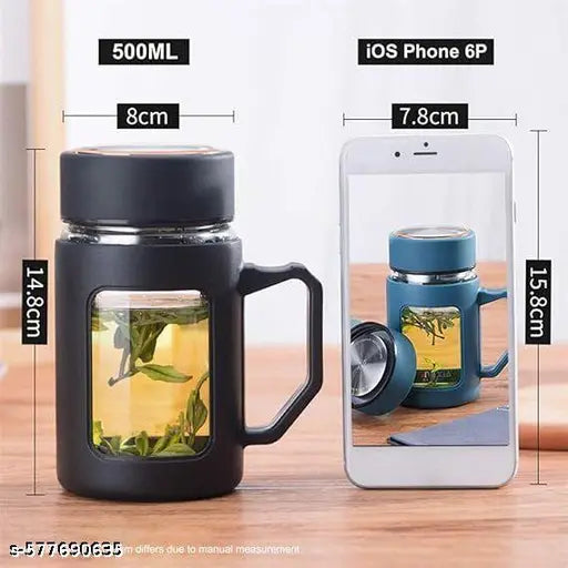 Double Wall Glass Mug 500ml