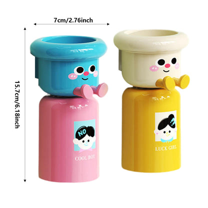 Portable Toothbrush Holder with Glass Cup